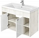 Акватон Мебель для ванной Флай 100 дуб крафт/белый – фотография-14